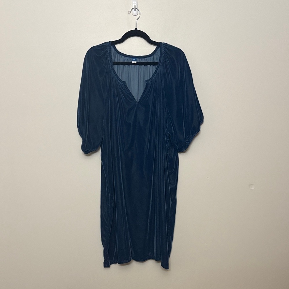 Old Navy Deep Blue Midi Dress